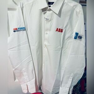 FORMULA E Racing Shirt By BOSS - Size 17 3/4 / 45 EURO - Sleeve Length 33-34